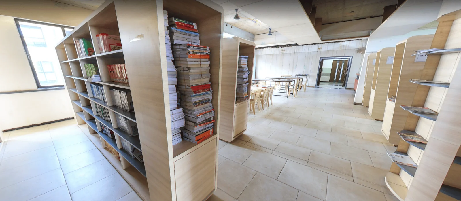 Students studying in the modern reading area of GMIU library
