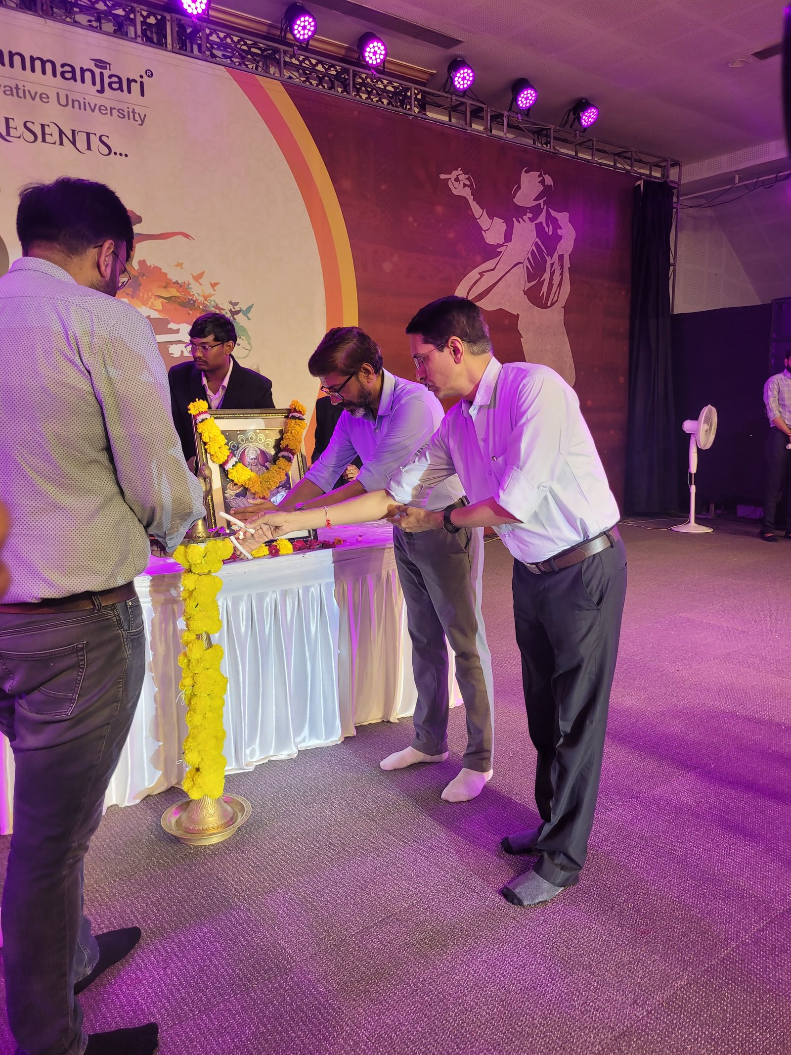 Gyanmanjari Innovative University proudly organized the cultural event 'Kala Manjari 2025', celebrating the spirit of art, talent, and creativity. Here are some memorable moments from the event.
