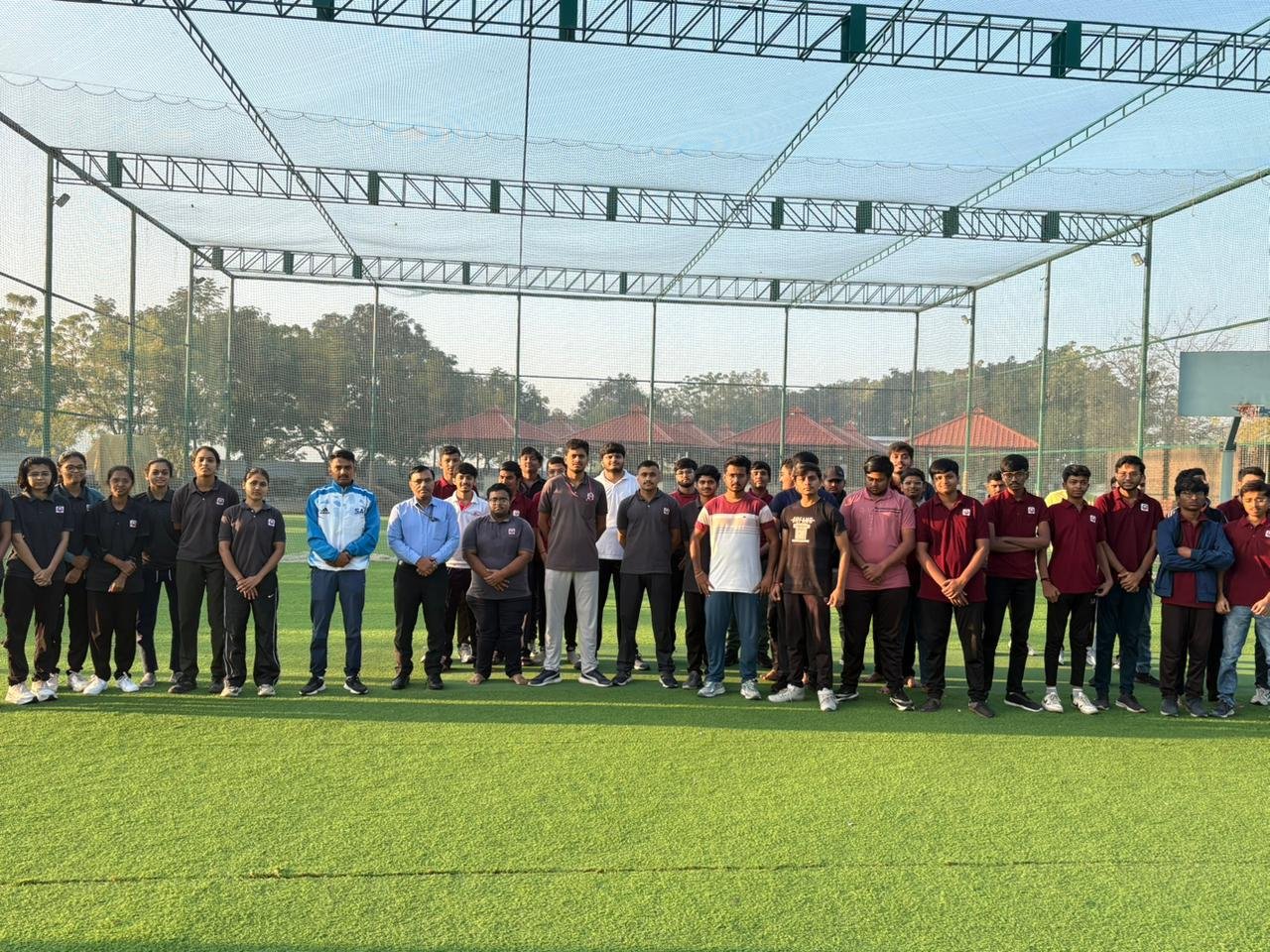 The Vocational Course on Fitness and Wellness was successfully conducted by the Sports Department from 18th to 20th December 2025 with the objective of equipping students with essential knowledge and practical skills related to fitness training and holistic wellness. The program was led by expert Mr. Rahul Baraiya, who possesses extensive experience in the field of fitness education and professional training.

During the three-day course, students were introduced to fundamental concepts of physical fitness, functional training, flexibility exercises, strength conditioning, and injury prevention. The expert emphasized the importance of correct posture, scientific exercise techniques, and consistency in maintaining physical health. Practical demonstrations and hands-on sessions enabled students to understand real-life applications of fitness principles.

The course also highlighted the significance of mental well-being, lifestyle management, and balanced nutrition as integral components of wellness. Interactive discussions encouraged students to ask questions and gain clarity on career opportunities in the fitness and wellness industry, including roles such as fitness trainer, wellness coach, and health instructor.

Overall, the vocational course proved to be highly informative and engaging. It motivated students to adopt fitness as a lifelong habit while also considering it as a viable professional pathway. The event successfully fulfilled its objective of promoting health awareness and skill development among students.
