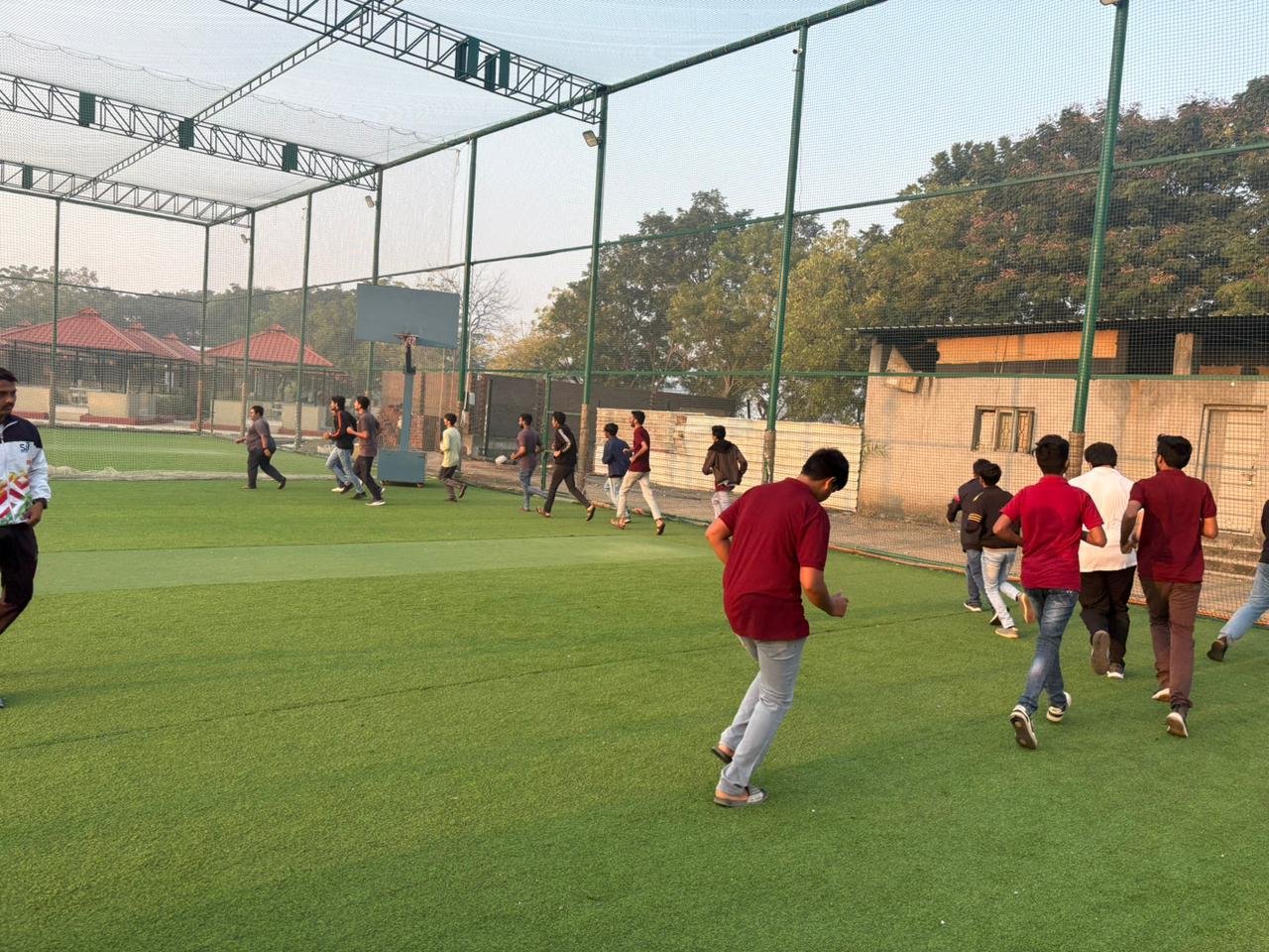 The Vocational Course on Fitness and Wellness was successfully conducted by the Sports Department from 18th to 20th December 2025 with the objective of equipping students with essential knowledge and practical skills related to fitness training and holistic wellness. The program was led by expert Mr. Rahul Baraiya, who possesses extensive experience in the field of fitness education and professional training.

During the three-day course, students were introduced to fundamental concepts of physical fitness, functional training, flexibility exercises, strength conditioning, and injury prevention. The expert emphasized the importance of correct posture, scientific exercise techniques, and consistency in maintaining physical health. Practical demonstrations and hands-on sessions enabled students to understand real-life applications of fitness principles.

The course also highlighted the significance of mental well-being, lifestyle management, and balanced nutrition as integral components of wellness. Interactive discussions encouraged students to ask questions and gain clarity on career opportunities in the fitness and wellness industry, including roles such as fitness trainer, wellness coach, and health instructor.

Overall, the vocational course proved to be highly informative and engaging. It motivated students to adopt fitness as a lifelong habit while also considering it as a viable professional pathway. The event successfully fulfilled its objective of promoting health awareness and skill development among students.
